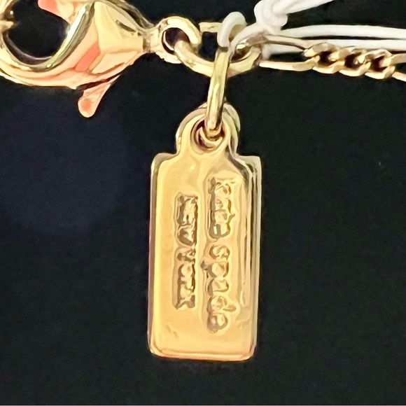 ♠️ kate spade “Lucky Penny” 🍀 Necklace NWT Tri-Tone Metal 🥇🥈🥉 - Picture 4 of 6